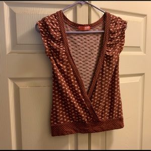 Urban Outfitters Lux open top for layering. Small